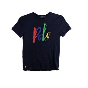 Polo Ralph Lauren Adult Medium Navy Blue Slim Fit Short Sleeve T-Shirt